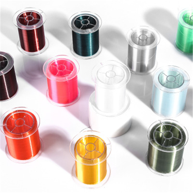 Factory spot wholesale 500 meters multi-color multi-specification nylon line fishing line sea rod line transparent color main sub-line