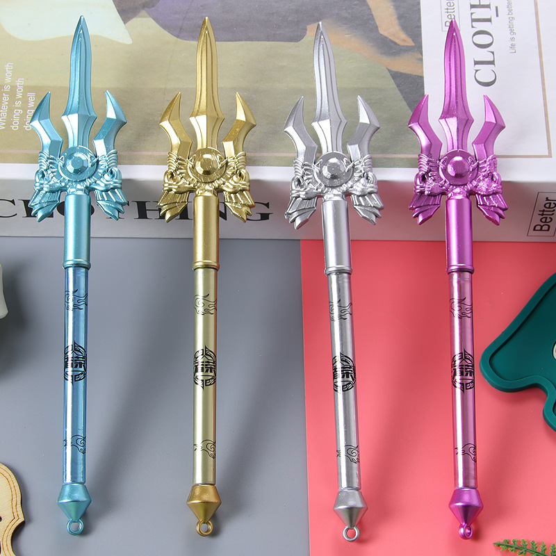 Creative gun pen anime king glory sword gel pen cute stationery student prize gift weapon modeling pen