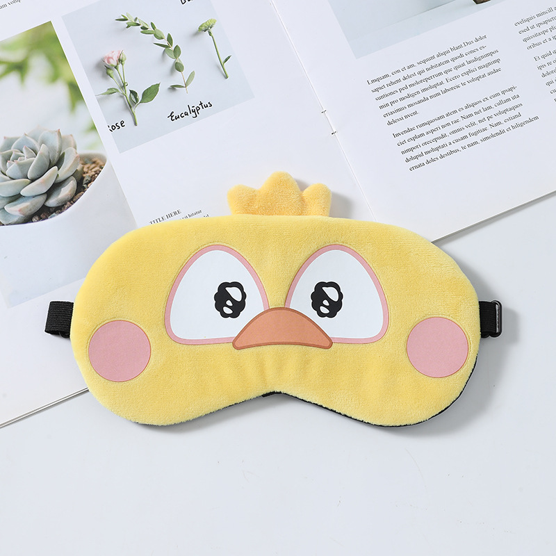 New cute cartoon sleep goggles for men and women hot and cold double application shading goggles for children sleeping goggles spot wholesale