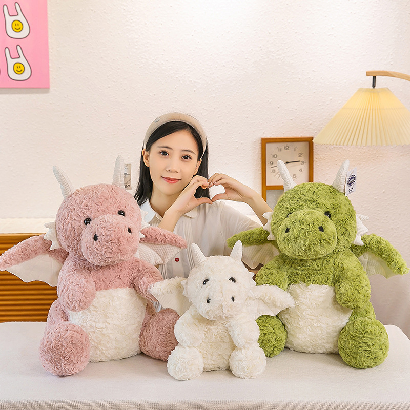 Cross-border Plush Toy Cute Little Dinosaur Doll Children Sleeping Pillow Dinosaur Doll Birthday Gift for Boys and Girls