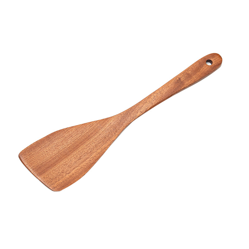 Ebony household wooden shovel non-stick pan cooking shovel new Chinese style spatula wholesale cooking spatula kitchenware suit