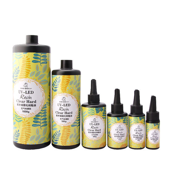 Hot-selling Qiaoqiao uv glue odorless thin drop glue high permeability yellow resistant DIY epoxy resin uv light curing drop glue