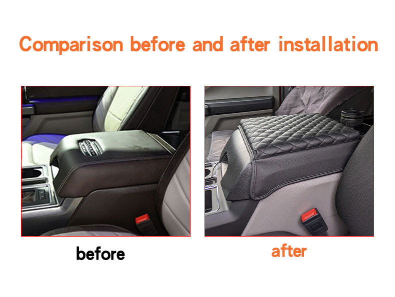 Potrivit pentru Ford F150 nou, model 15-20, cotiera, capac protector, modificare și renovare interior auto_voghion.com