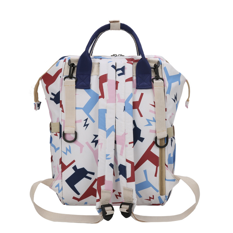 Factory direct new mommy bag backpack women's large capacity out of mother and baby bag hot mom with baby Oxford cloth backpack