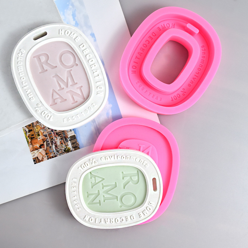 Aromatherapy Wax Piece Gypsum Tag Silicone Mould Expansion Aromatherapy Stone Wardrobe Pendant diy Aromatherapy Piece Mould Spot
