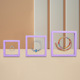 Light purple film box; 7*7*2