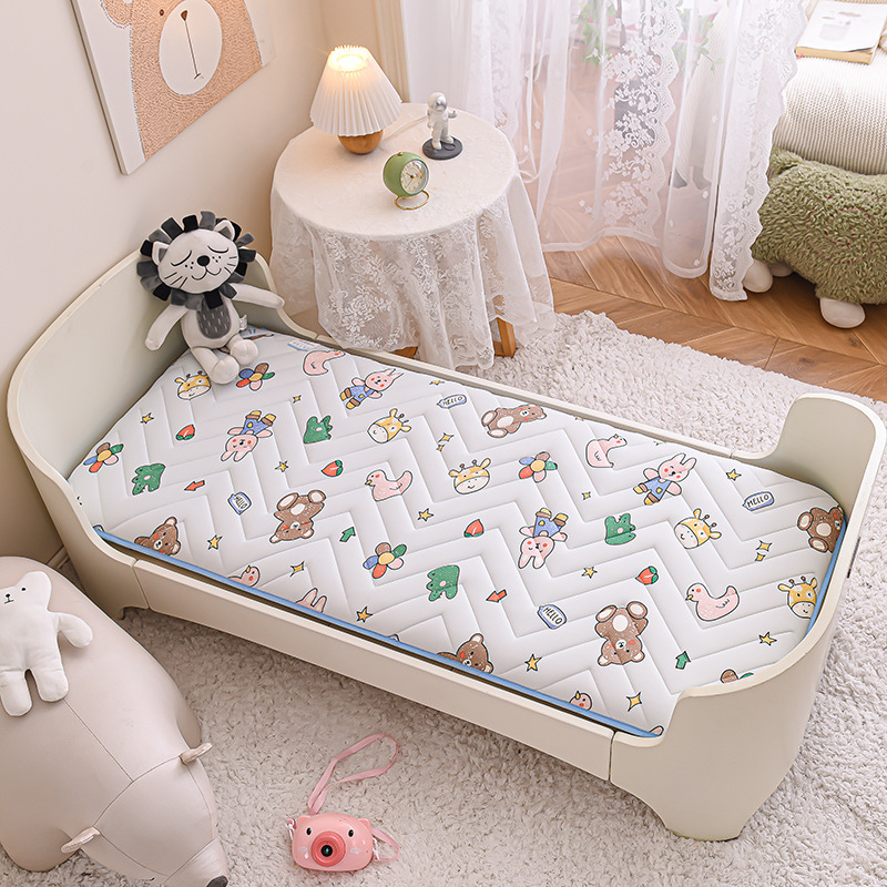 Class A Children's Latex Mattress Baby Kindergarten Baby Mattress Formaldehyde-Free Splicing Bed Newborn Washable