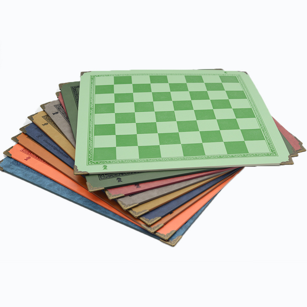 Chessboard placemat leather waterproof chess nine color optional exquisite packaging factory direct chess game puzzle