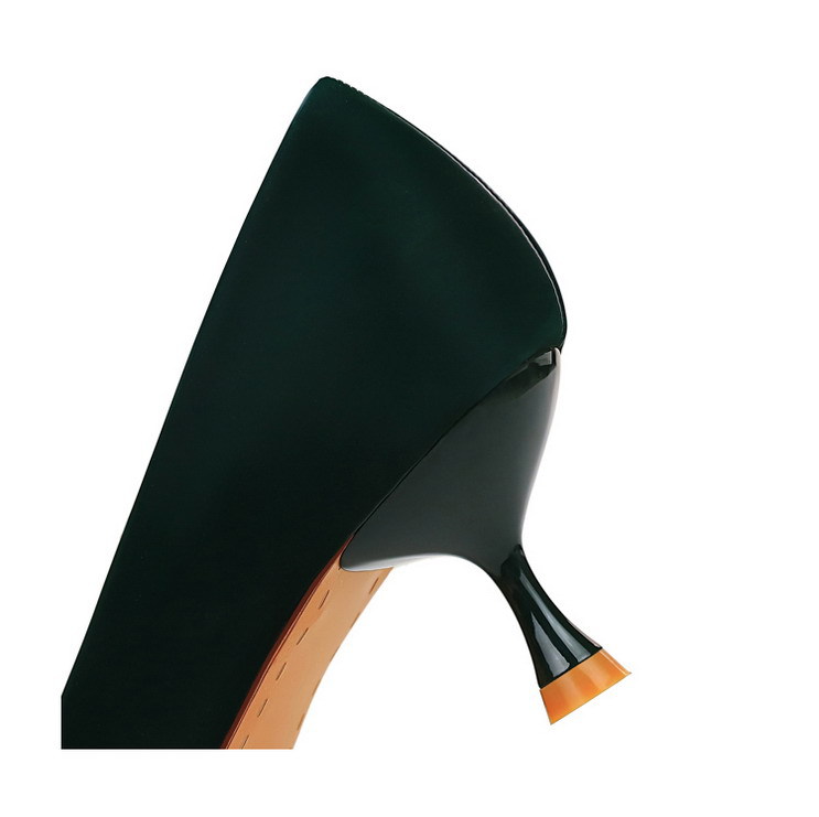 Dënn Absätz Héich Absätz flaach Mondpunkt Dammeschuhe Fréijoer an Hierscht nei Eenzelschuhe fir Fraen_voghion.com