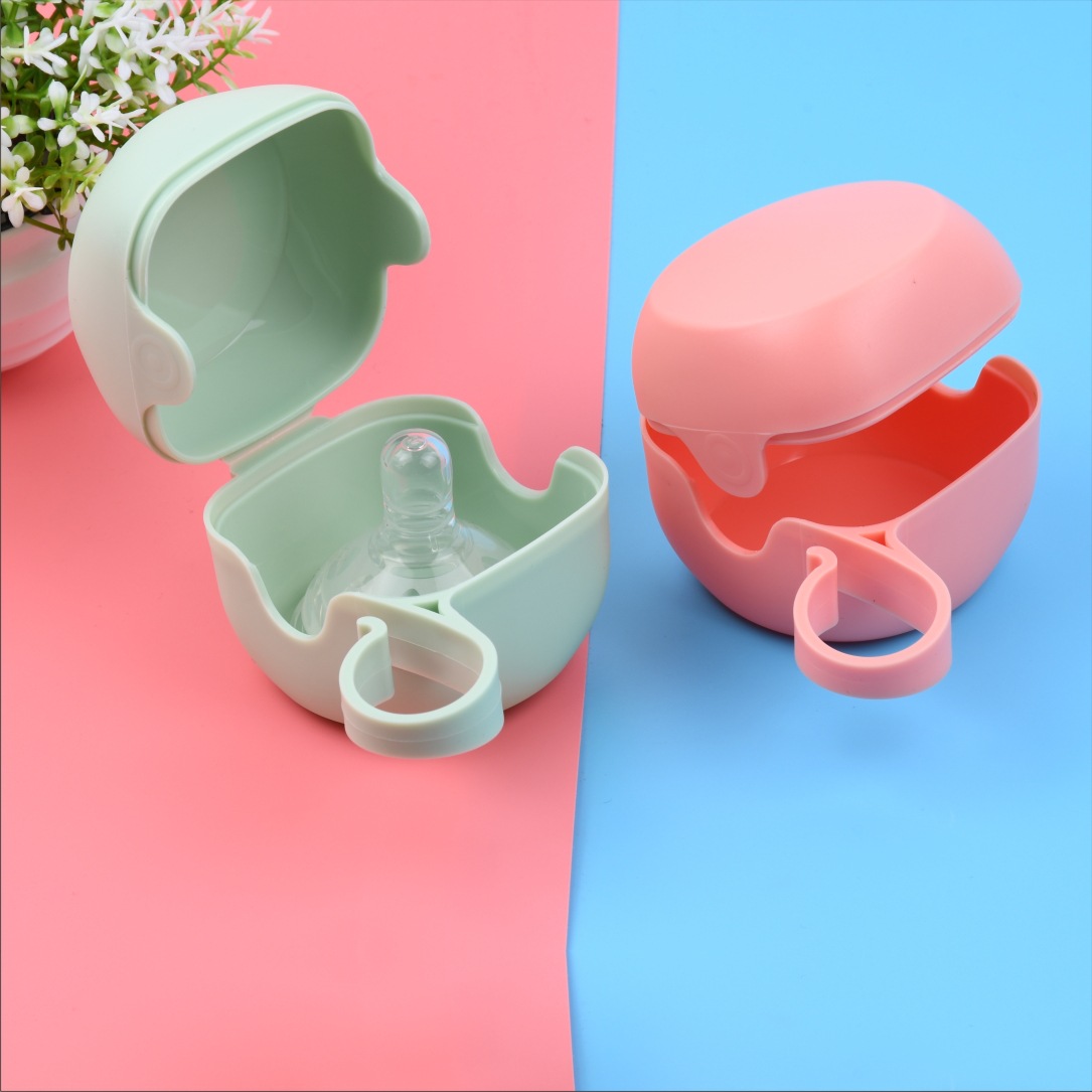 Portable Pacifier Box Baby Pacifier Box pp Wide Mouth Pacifier Box Portable Dustproof Pacifier Storage Box