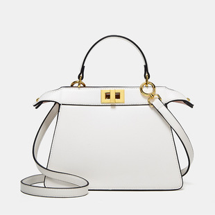 2023 New Women's Bag Fashion Simple Solid Color Kelly Handbag Shoulder Crossbody Bag Elegant Women's Organ Bag