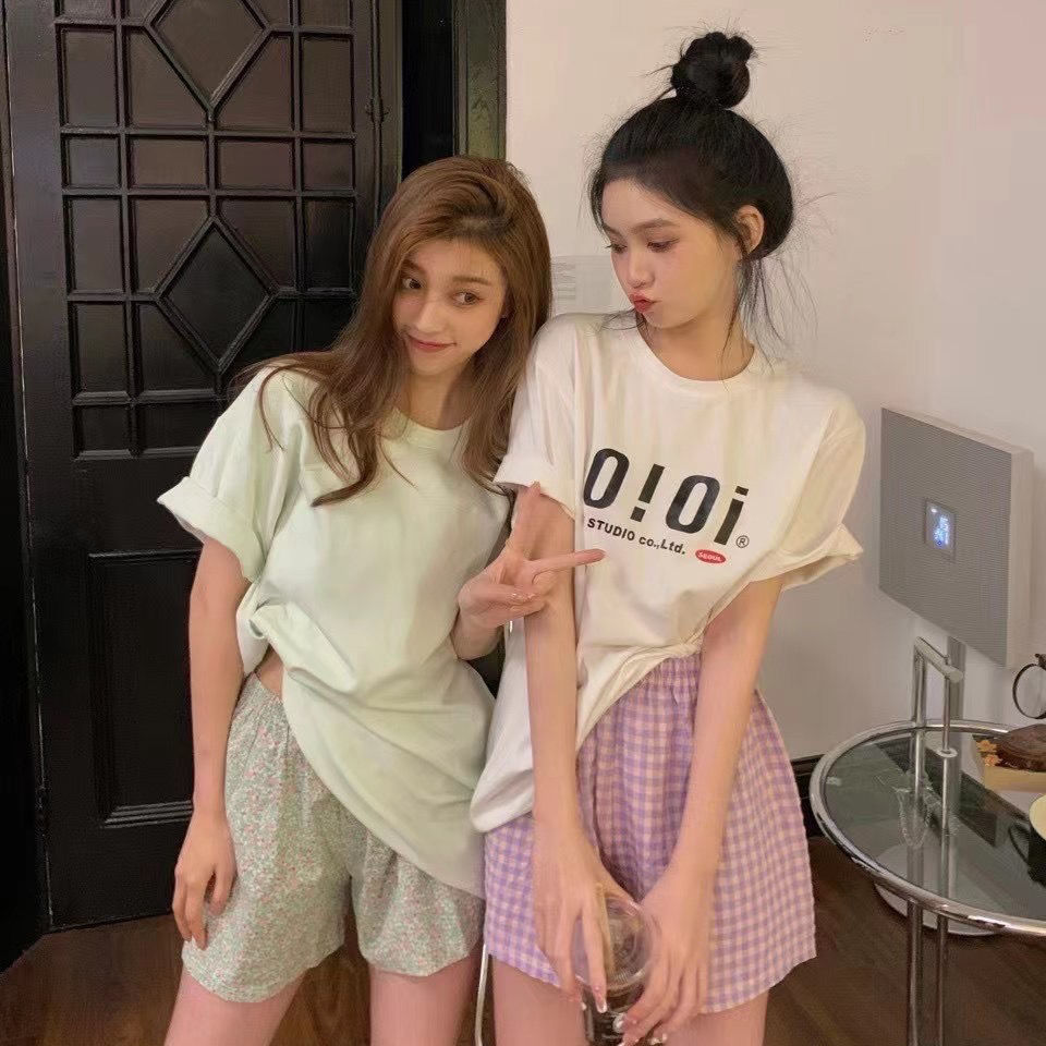 2024 Embrace Summer Home Shorts Floral Pants Sports High Waist Slimming Wide Leg Pants Loose Casual Pajama Pants for Women