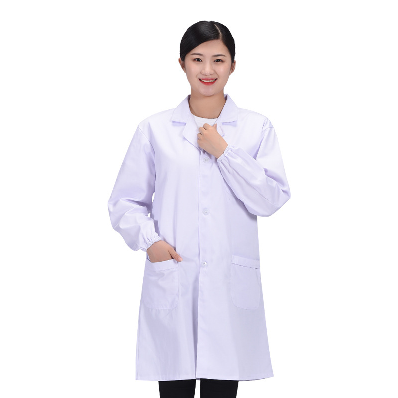 Wholesale White Coat Doctor Pharmacy Work Clothes Student Lab Clothes Children Performance White Coat Nurse Clothes White Coat