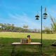 Outdoor folding lamp holder camping lamp bracket camping lamp pole desktop plug-in aluminum alloy hanging lamp rack camp hook
