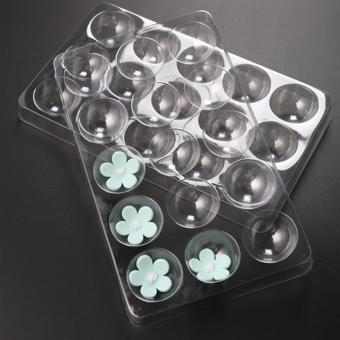 Flip Sugar Mold Flip Sugar Flower Drying Setting Sugar Flower Plastic Holder 2-piece Home Baking Flip Sugar Tool