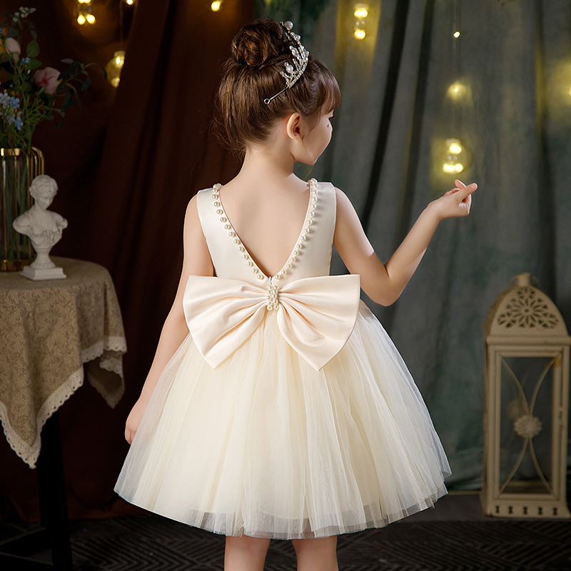 Cross-border Princess Dress for Girls Children's Wedding Dress Flower Children's Dress Host Piano Costume Vessel Dress