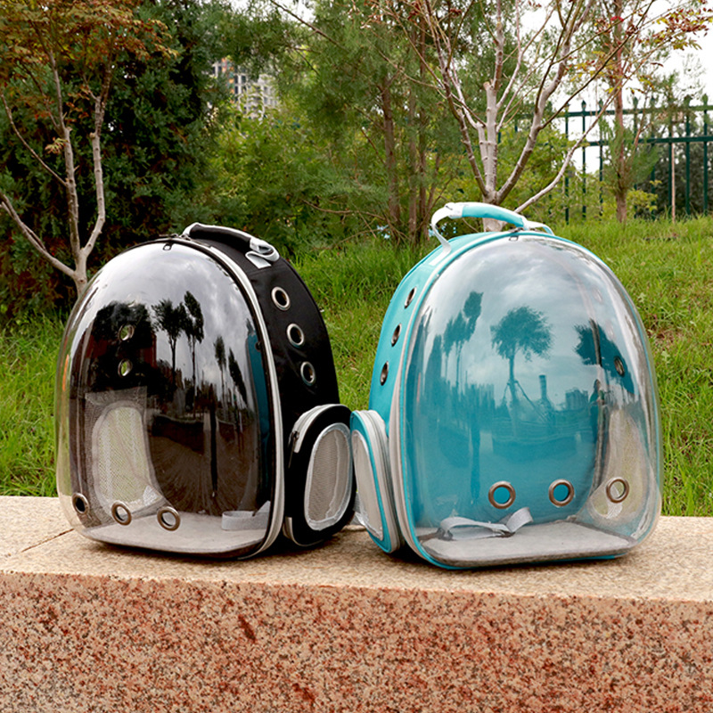 Factory wholesale panoramic side opening transparent pet backpack out carrying bag cat bag dog bag space pet backpack