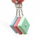 1.5 meters North European style Square key chain automatic telescopic ruler Mini small tape measure measuring garment tape measure measuring body three-way ruler