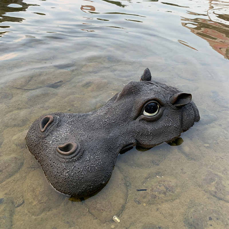 フローティング動物の装飾品中庭の池サメバックシミュレーション装飾樹脂工芸品リアルなデザイン|undefined