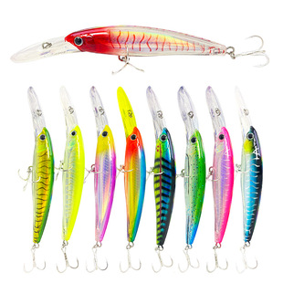 New Luya Bait Sea Bass Fake Bait 140mm/47.6G Grand Mino Long-cast Slow Sink Sea Fishing Bionic Bait 9131