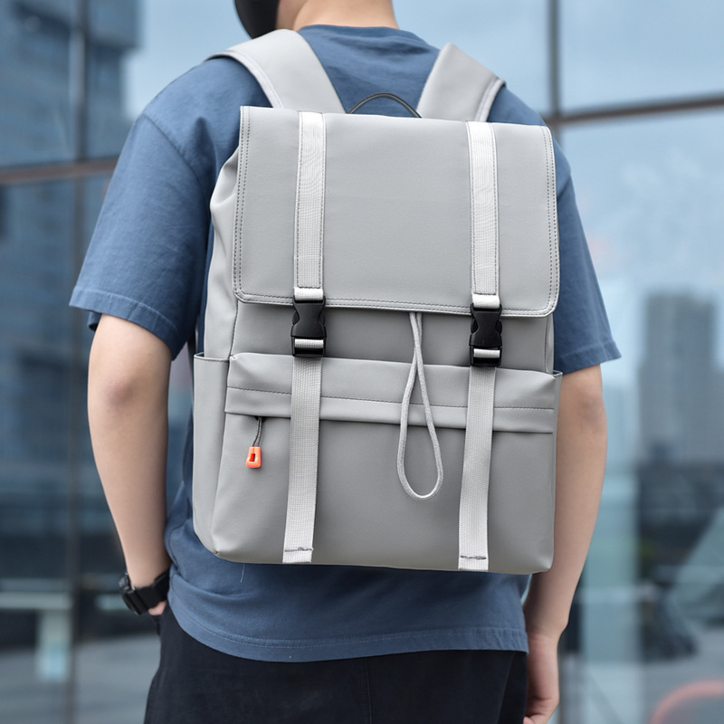 Men's backpack fashion new business travel flip backpack men's casual trendy student bag laptop