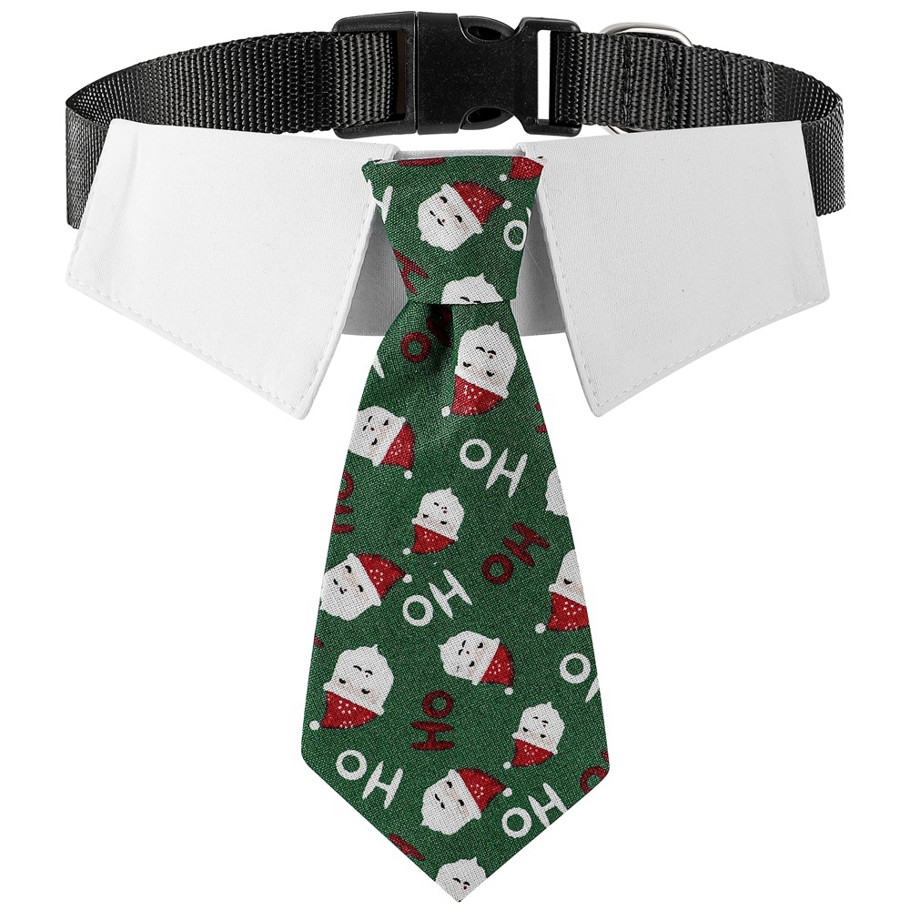 Tanpopo Christmas Pet Collar Tie Pet Clothing Pet Accessories Small Medium and Large Dog Tie