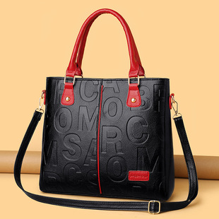 Handbag New Outgoing Crossbody Bag Large Capacity Internet Famous Same Style Stylish Soft Leather Texture Embossed Shoulder Bag for Women