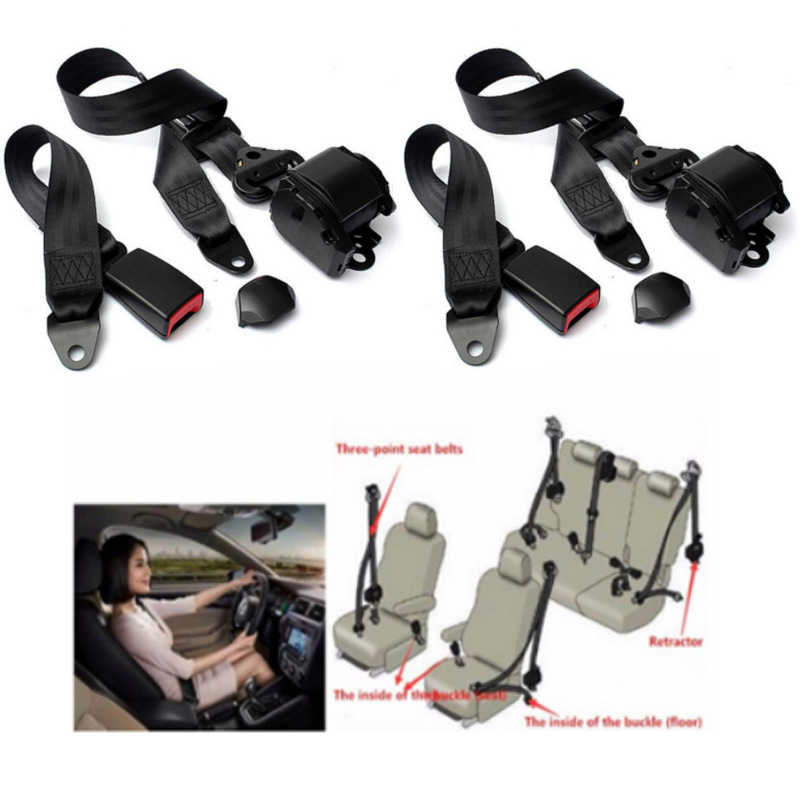 Car seat belt, bus, truck, automatic telescopic emergency locking, three-point seat belt, front and rear safety belt