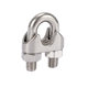 Factory supply 304 stainless steel wire rope clamp Chuck fixing U-shaped clamp tightener wire rope tie head