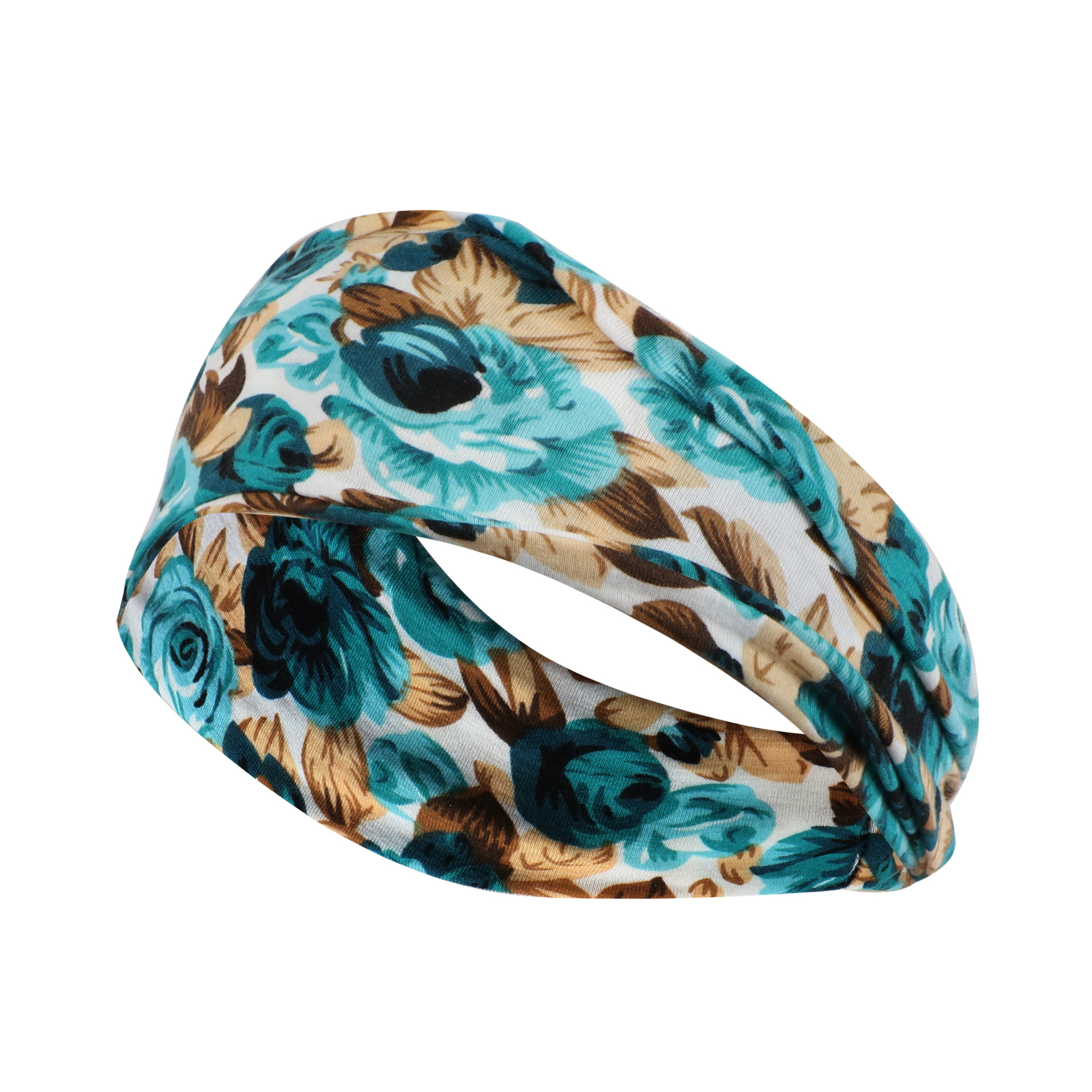 European and American Cross-border New Women's Sports Headband Yoga Hair Band Sweat-absorbent Band Antiperspirant Wide-brimmed Printed Headband Headwear