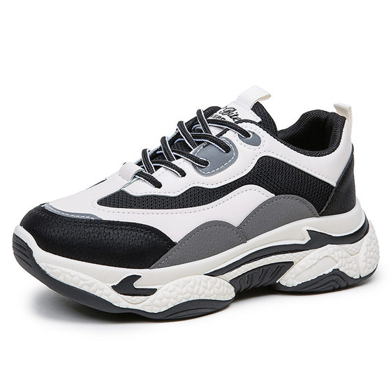 Internet-famous Torre Shoes Women's Spring and Summer 2025 Lightweight Thick-soled sneaker Trendy All-match Height-increasing Student Shoes Casual Shoes for Women