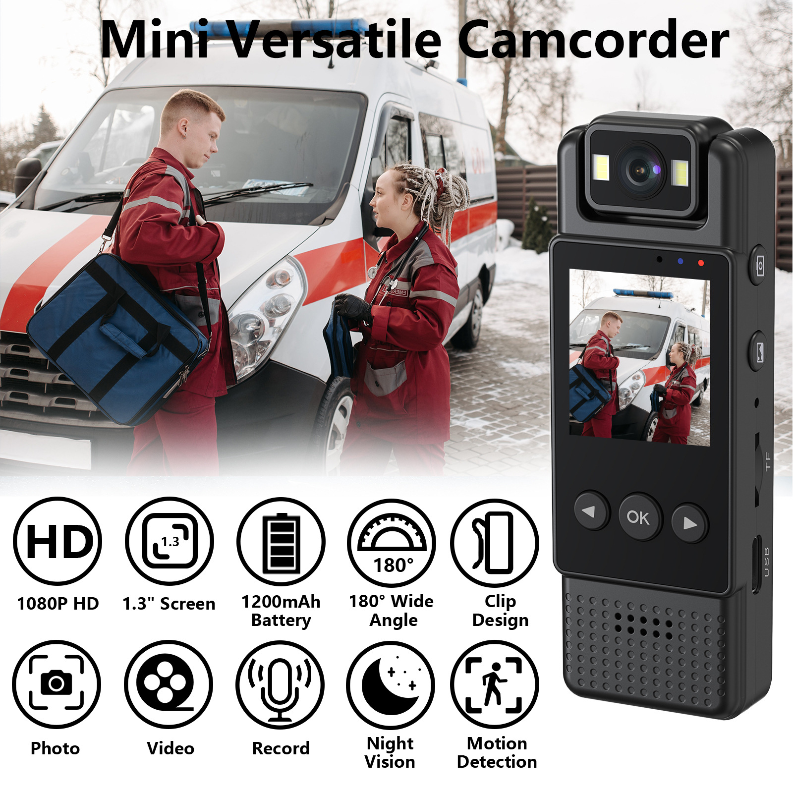 Cross-border exclusive for explosions professional ultra-high definition camera DV video recorder recorder portable conference motion recorder