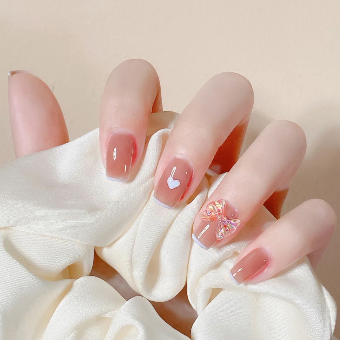 Little Red Book ins Diamond Nail Art Patch Wear Armor Removable Fake Nail Patch Finished Nail Art Patch Wholesale