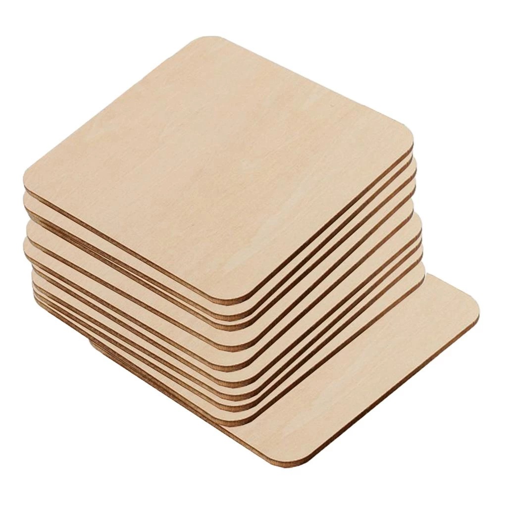 Cross-border supply special spot log rounded square wood DIY environmental protection wood sandwich shaped wood chips