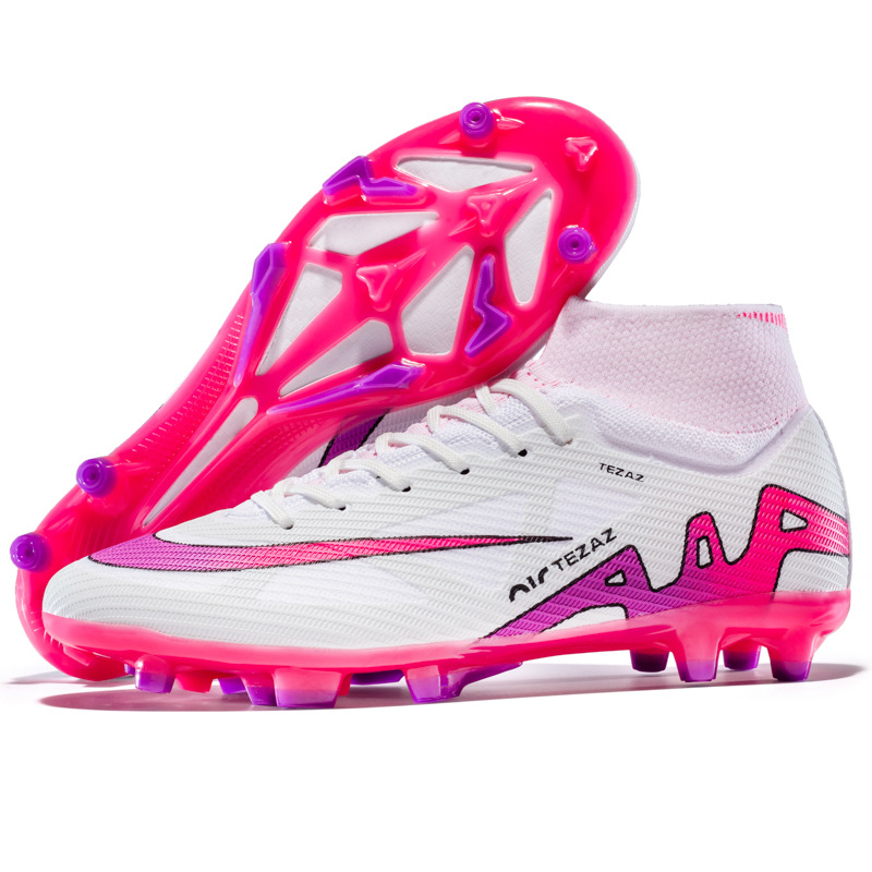 New high-top football shoes long nail football shoes TF broken nail training shoes football Falcon Men's