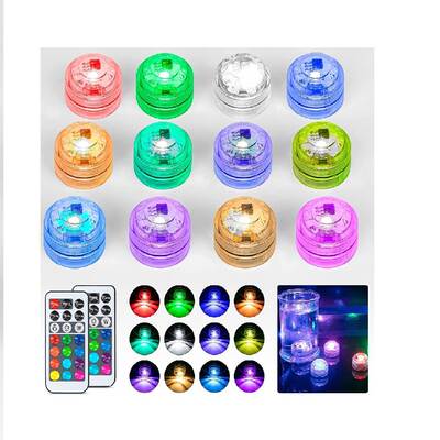 RGBW remote control diving light LED knob bathing fish tank light vase landscape fountain light swimming pool water bottom gift box light