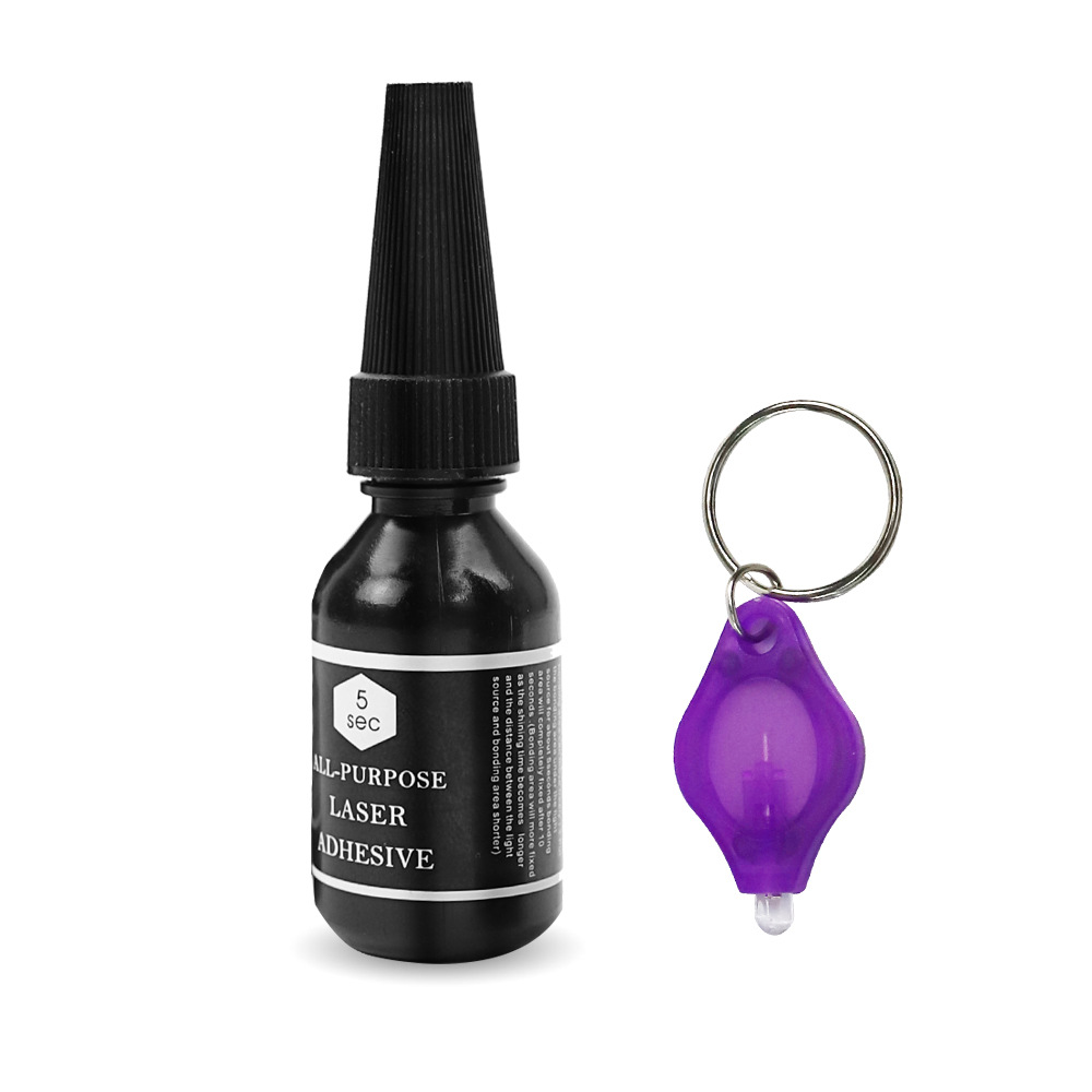 Universal laser glue multi-purpose liquid welding glue super glue glass ceramic plastic glue UV glue 15ml large capacity