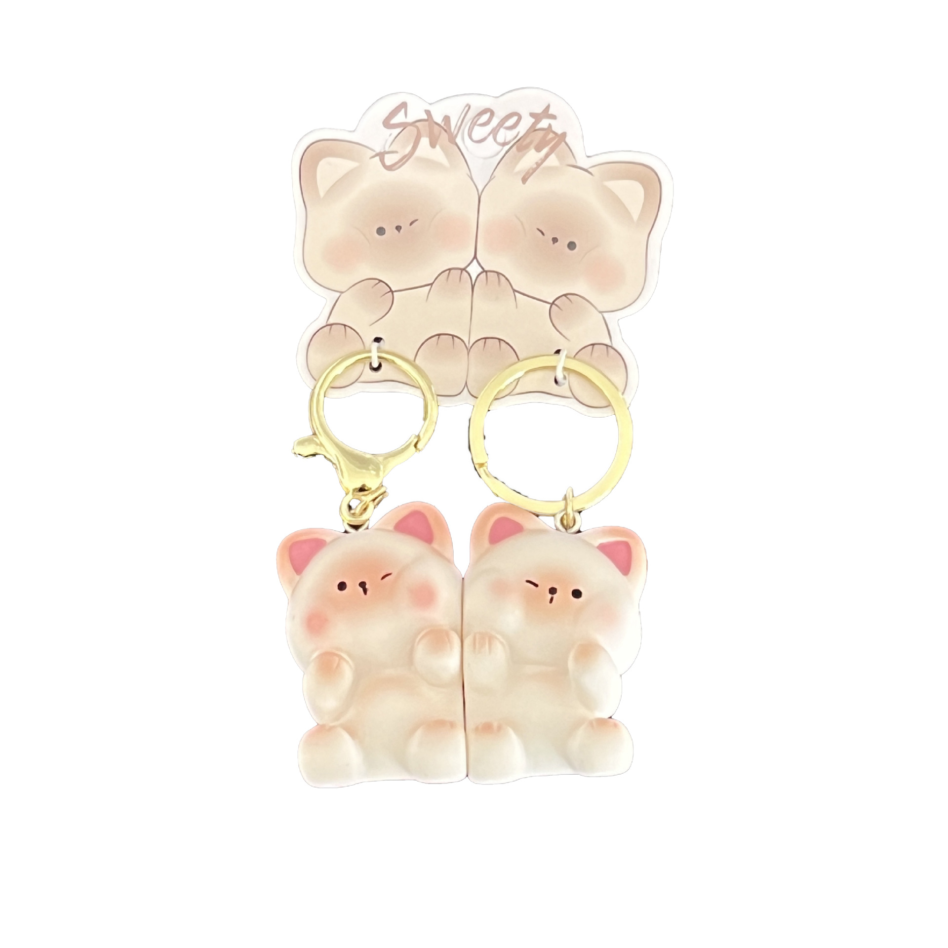 Super Heng original stickers animal series couple keychain pendant doll female southern small potato pendant