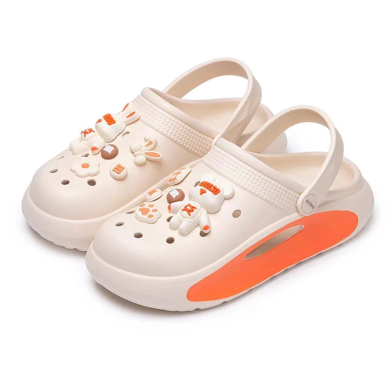 2025 Explosive Cave Shoes Women's Summer Outer Wear Soft Bottom Baotou Sandals and Slippers Women's Fashionable Thick Bottom Shoes for Shoes