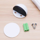 Non-magnetic porcelain white (with rubber screws)