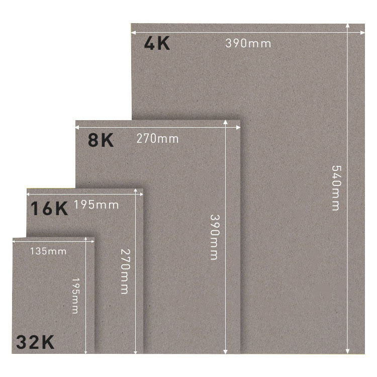Factory Direct Sales 2.0mm1200g4k gray cardboard for bags and non-woven storage boxes