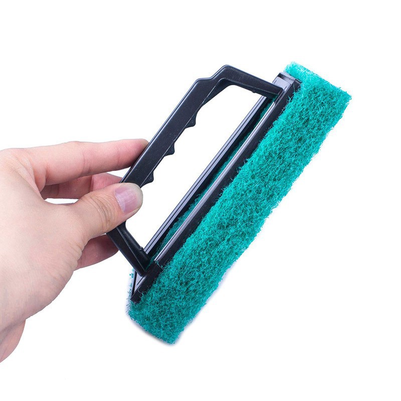Rectangular pool brush bare bathroom tile brush with handle kitchen decontamination brush washing pot sponge cleaning brush