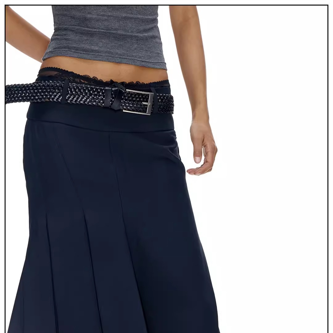 Customized Belt Niche Design Square Buckle Layer Cowhide Wide Edition Belt silver Weaved Woven Belt for Men and Women