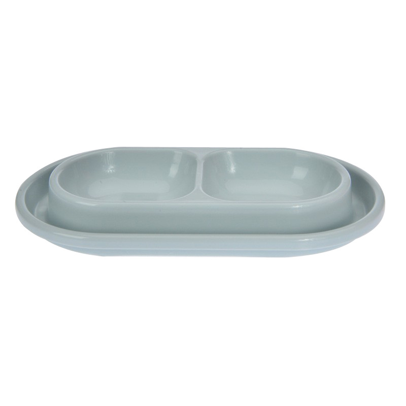 Troublemaker factory direct plastic pet dog bowl double bowl pet bowl anti-ant dog bowl tableware
