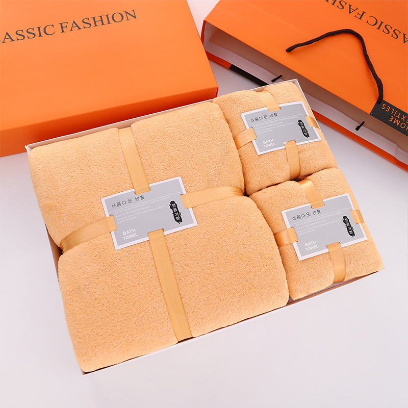 Towel Bath Towel Gift Box Wedding Accompanying Gift Birthday Banquet Gift Towel Company Gift Practical Towel Wholesale