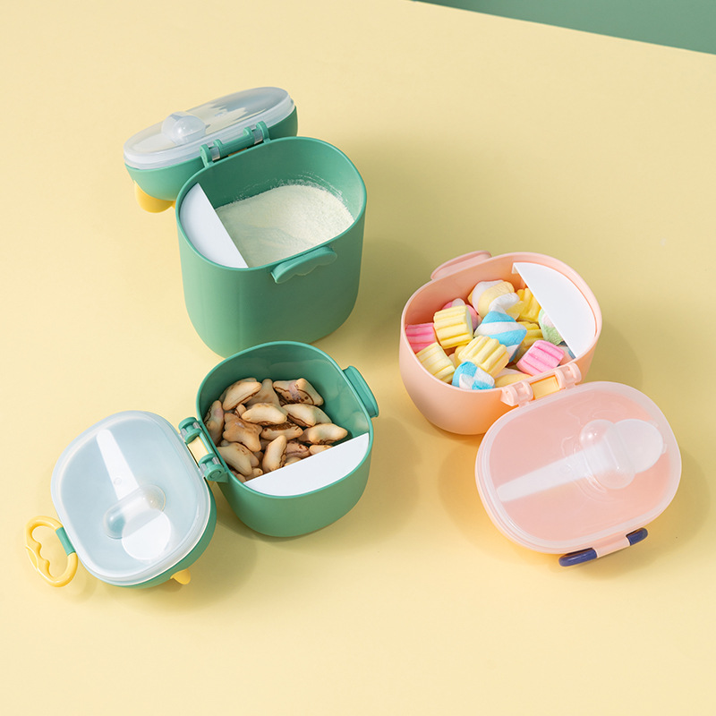 婴儿奶粉盒奶粉分格储存罐便携式外出密封防潮分装盒装辅食米粉盒