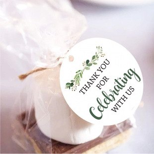 Wedding thank you thank Blank Writing Congratulations Hanging Card Candy Packaging Gift Decoration Card