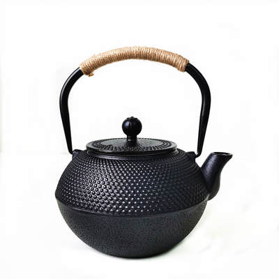 Cast iron teapot tea set Japanese pig iron pot with beam pot high-rise pot teapot set wholesale