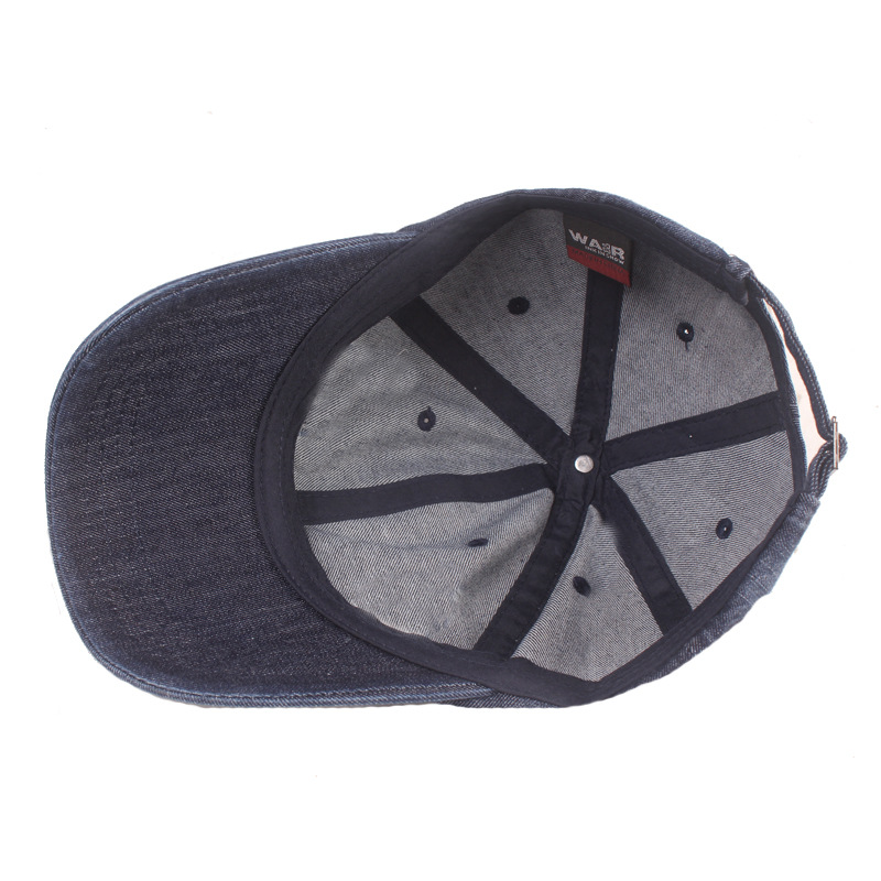 Washed Distressed Denim Baseball Cap Women's Summer Sunscreen Sun Hat Casual Travel Cap Men's Fashionable Hat