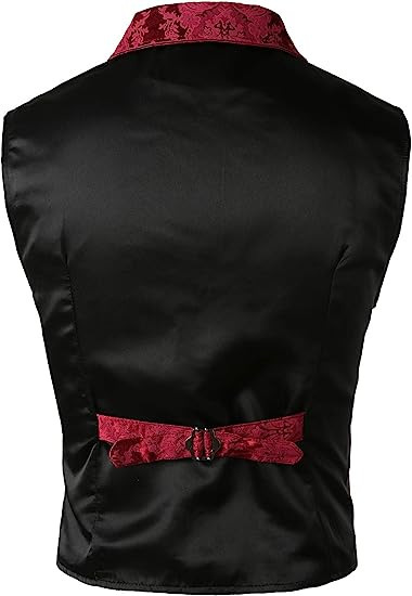 Amazon foreign trade new men's vest medieval costume retro Gothic long dress vest Halloween costume
